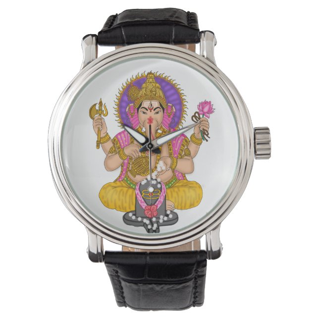 Ganesha Clock Horloge (Voorkant)