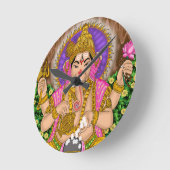Ganesha Clock Ronde Klok (Hoek)