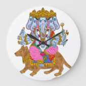 Ganesha Clock & Wall Art for Home Use Grote Klok (Voorkant)