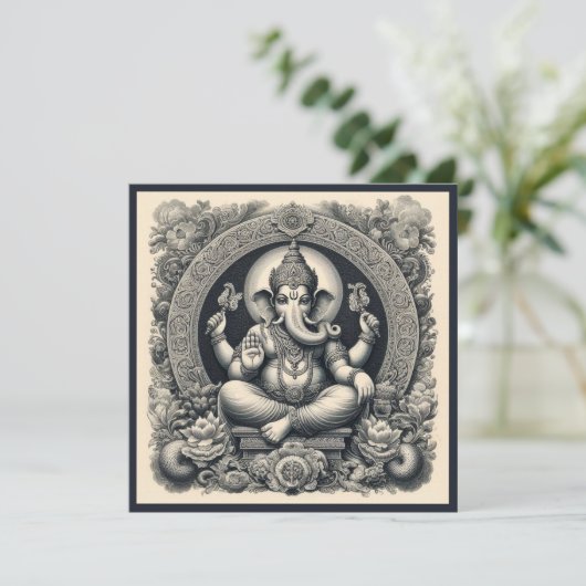 Ganesha Deity Kaart (Staand voorkant)