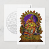 Ganesha Deva antiek | Maak uw eigen achtergrond Briefkaart (Voorkant / Achterkant)