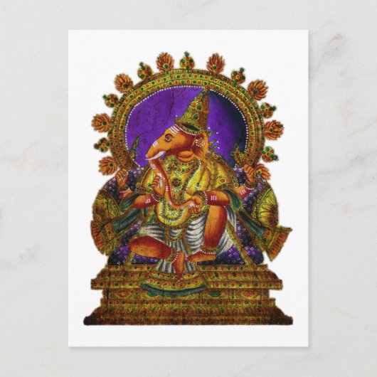 Ganesha Deva antiek | Maak uw eigen achtergrond Briefkaart (Voorkant)