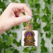 Ganesha Deva antiek | Maak uw eigen achtergrond Sleutelhanger (Hand)