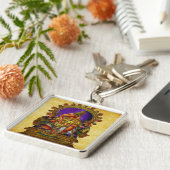 Ganesha Deva antiek Sleutelhanger (Zijkant)