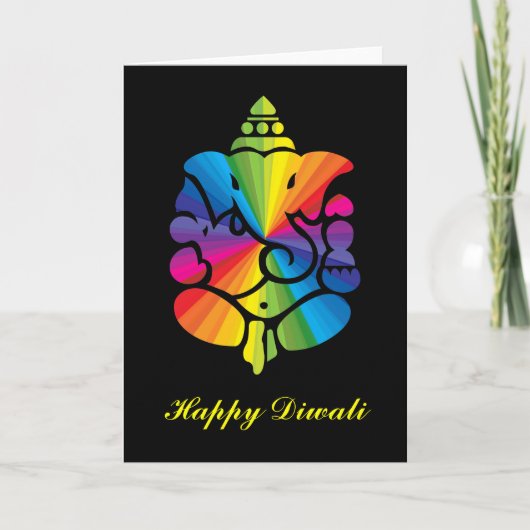 Ganesha - Diwali Kaart (Voorkant)