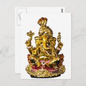Ganesha door Vanwinkle-Design Briefkaart (Voorkant / Achterkant)