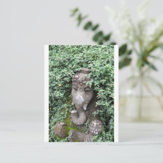 Ganesha elephant Hindu God of Succes Briefkaart (Staand voorkant)