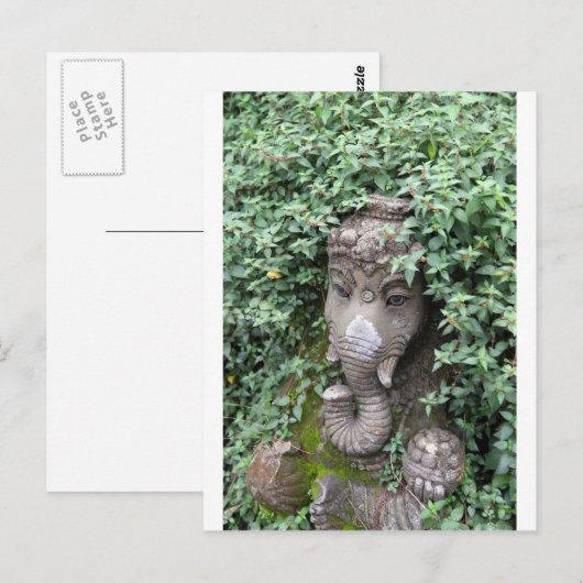 Ganesha elephant Hindu God of Succes Briefkaart (Voorkant / Achterkant)