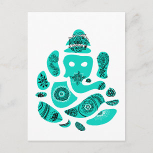 Ganesha Elephant India Briefkaart