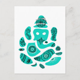 Ganesha Elephant India Briefkaart