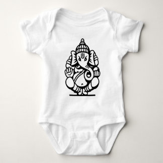 Ganesha Elephant No. 4 (zwart) Romper