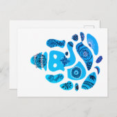 Ganesha Elepnat God Mandala Briefkaart (Voorkant / Achterkant)