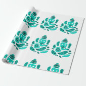 Ganesha Elepnat God Wrapping Paper, 30 x 6 ft Cadeaupapier (Uitgerold)