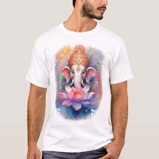 Ganesha en lotus t-shirt
