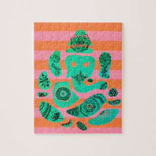 Ganesha en Stripes Puzzel