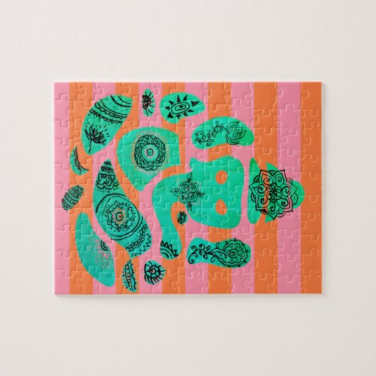 Ganesha en Stripes Puzzel Legpuzzel (Horizontaal)