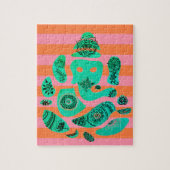 Ganesha en Stripes Puzzel Legpuzzel (Verticaal)