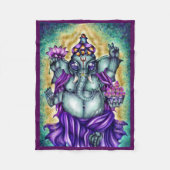 "Ganesha" Fleece Blanket (Voorkant)