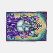 "Ganesha" Fleece Blanket Deken (Voorkant (Horizontaal))