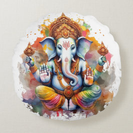 Ganesha, ganesh, ganapati verwijderaar van obstake rond kussen