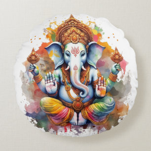 Ganesha, ganesh, ganapati verwijderaar van obstake rond kussen