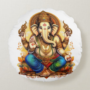 Ganesha, ganesh, ganapati verwijderaar van obstake rond kussen