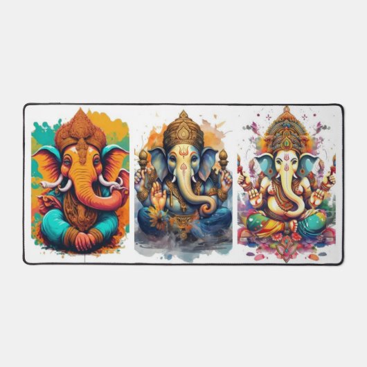Ganesha, ganesh, ganapati verwijderen van obstakel bureaumat (Voorkant)
