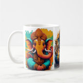 Ganesha, ganesh, ganapati verwijderen van obstakel koffiemok (Links)