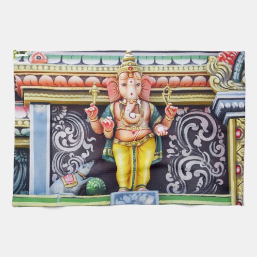 Ganesha God Statue Kitchen Towel Theedoek (Horizontaal)