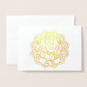 Ganesha Gold Folie Kaarten (Voorkant met envelop)