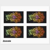 Ganesha Guitar 01 Rechthoekige Sticker (Vel)