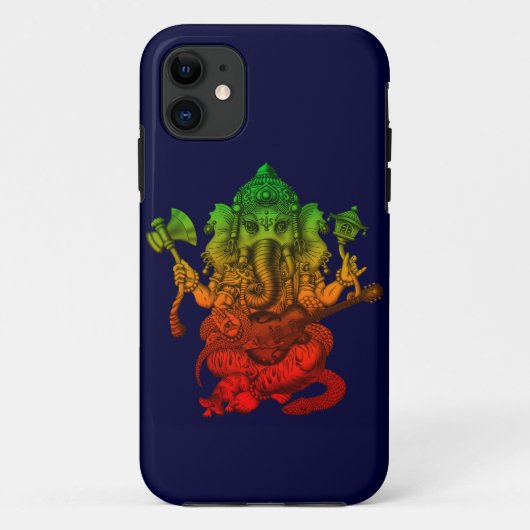 Ganesha Guitar Case-Mate iPhone Case (Achterkant)