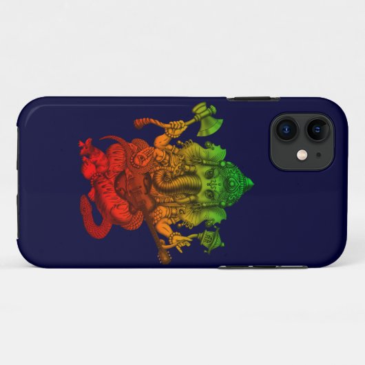 Ganesha Guitar Case-Mate iPhone Case (Achterkant (horizontaal))