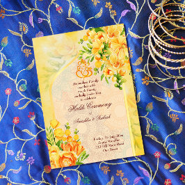 Ganesha Haldi uitnodiging