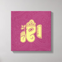 Ganesha Hindoe Godheid Canvas Wand Kunst