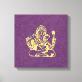 Ganesha Hindu Deity Canvas Wall Art (Voorkant)