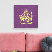 Ganesha Hindu Deity Canvas Wall Art (Insitu (Woonkamer))