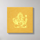 Ganesha Hindu Deity Canvas Wall Art (Voorkant)