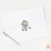 Ganesha Hindu Deity God Ronde Sticker (Envelop)