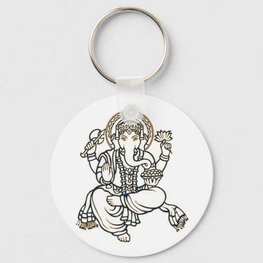 Ganesha Hindu Deity God Sleutelhanger (Voorkant)