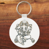 Ganesha Hindu Deity God Sleutelhanger (Voorkant)