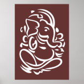 Ganesha - Hindu God Sign Poster (Voorkant)