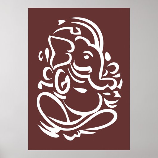 Ganesha - Hindu God Sign Poster (Voorkant)