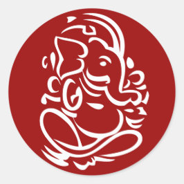 Ganesha - Hindu God Sign Ronde Sticker