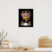 Ganesha Hinduism Elephant God Poster (Keuken)