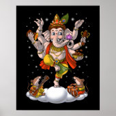 Ganesha Hinduism Elephant God Poster (Voorkant)