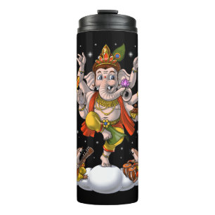 Ganesha Hinduism Elephant God Thermosbeker