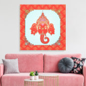 GANESHA Indian God - Wrapped Canvas Afdruk (Insitu (Woonkamer))