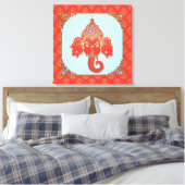 GANESHA Indian God - Wrapped Canvas Afdruk (Insitu (Slaapkamer))