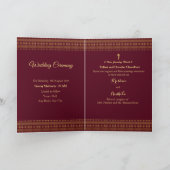 Ganesha Indian Royal bruiloft invit Kaart (Binnen)